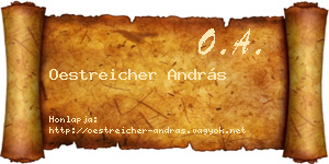 Oestreicher András névjegykártya